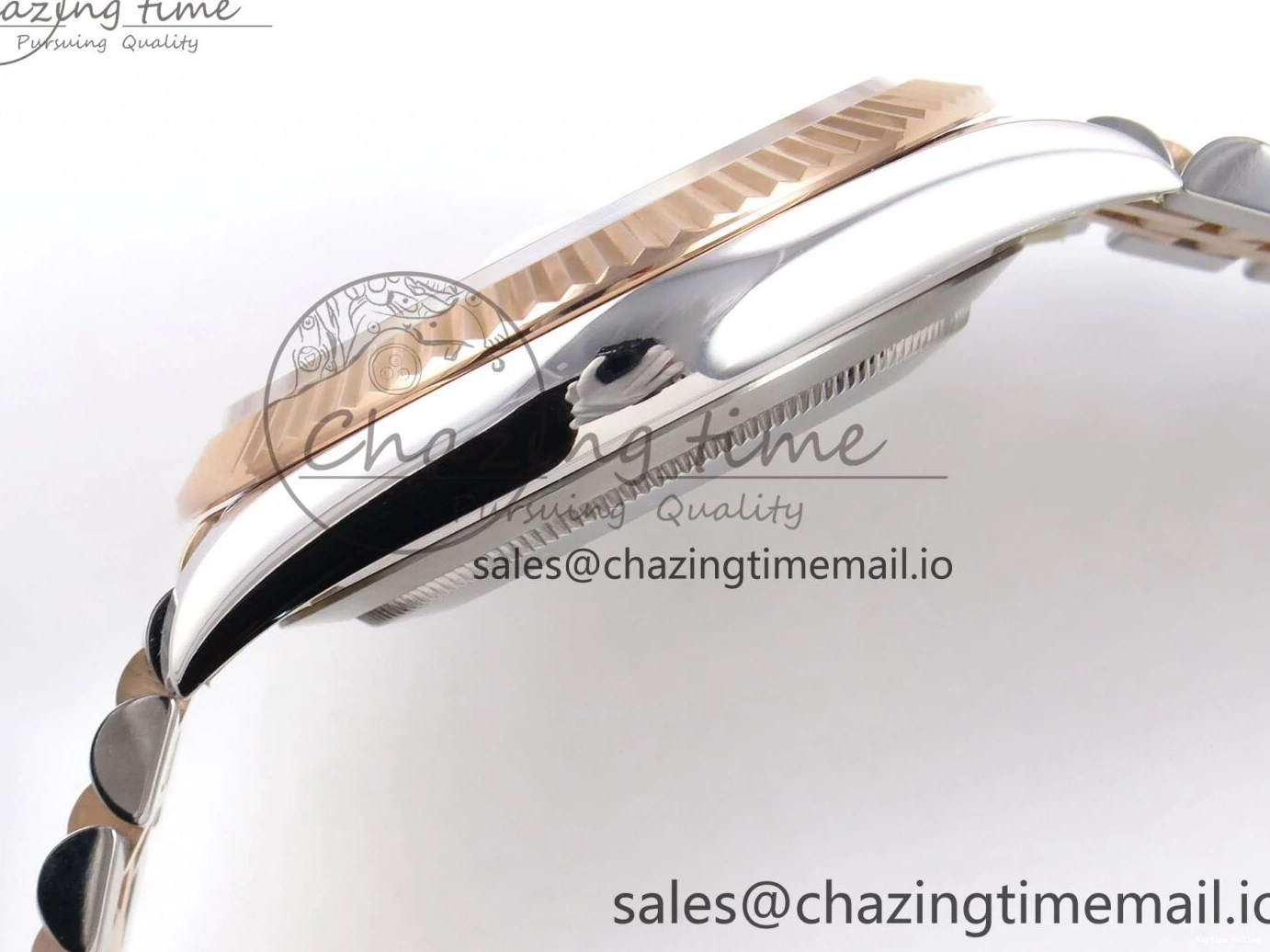 0214 DateJust 41 126331 ARF 1:1 Best Edition 904L Steel Gray Dial Green Roman Marker on SS RG Jubilee Bracelet SH3235（Gain Weight） FastDry 1103